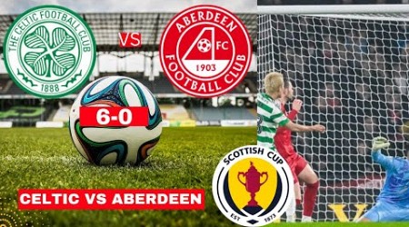 Celtic vs Aberdeen 6-0 Live Stream Scottish League Cup Football Match Semi Score 2024 Highlights