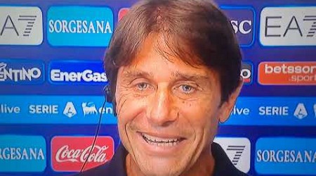 Antonio Conte intervista post-partita Napoli-Atalanta (0-3) &quot;complimenti a loro&quot;