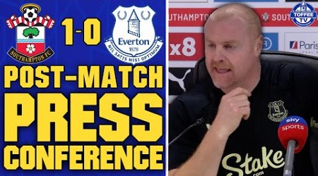 Southampton 1-0 Everton | Sean Dyche&#39;s Reaction