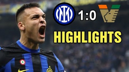 Inter Milan vs Venezia 1-0 Highlights &amp; All Goals (Serie A) Match Inter Venezia 2024 HD