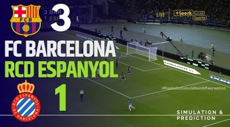 BARCELONA 3-1 ESPANYOL • Highlights • La Liga 24/25 | Simulation/Recreation