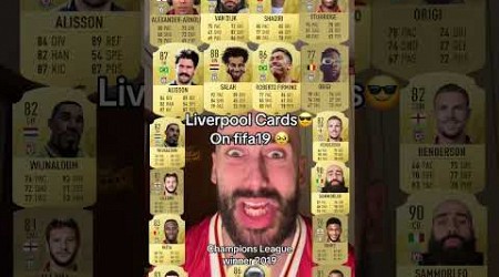 Liverpool cards on fifa19 champions league winner with Salah,Manè and Firmino