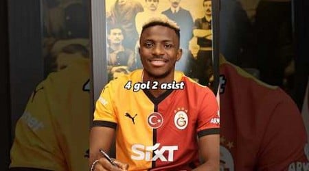 Galatasaray&#39;ın yeni transferlerinin skor katkısı #shorts #futbol #galatasaray