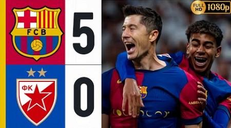 Barcelona vs Red Star 5-0 • Barcelona Champions League 