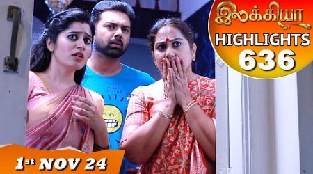 Ilakkiya Serial | EP 636 Highlights | 1st Nov 2024 | Shambhavy | Nandan | Sushma Nair