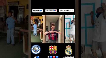 ManCity vs Barca vs Hala Madrid #mancity #barcelona #realmadrid #halamadrid #viscabarça