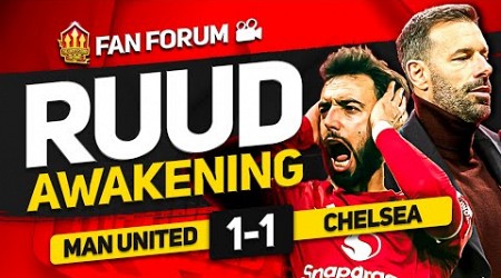 UNITED&#39;S TOOTHLESS FORWARDS! Man United 1-1 Chelsea | LIVE Fan&#39;s Forum