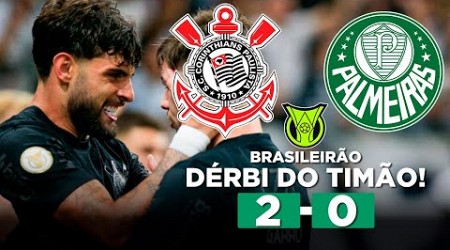 CORINTHIANS VENCE PALMEIRAS E SE DISTANCIA DO Z4 DO BRASILEIRÃO! CORINTHIANS 2 x 0 PALMEIRAS