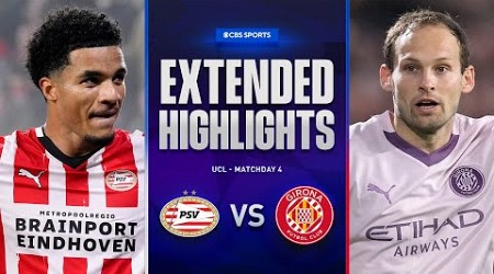 PSV vs. Girona: Extended Highlights | UCL League Phase MD 4 | CBS Sports Golazo