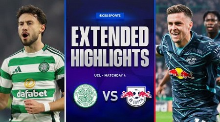 Celtic vs. RB Leipzig: Extended Highlights | UCL League Phase MD 4 | CBS Sports Golazo