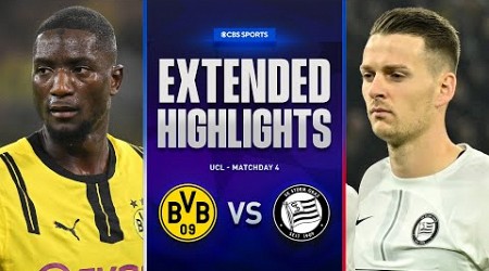 Borussia Dortmund vs. Sturm Graz: Extended Highlights | UCL League Phase MD 4 | CBS Sports Golazo