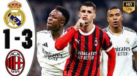 Real Madrid vs AC Milan 1-3 Highlights &amp; All Goals 2024 HD