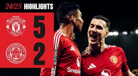 FIVE-STAR PERFORMANCE ⭐️ | Man Utd 5-2 Leicester | Highlights