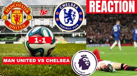 Manchester United vs Chelsea 1-1 Live Premier League Football EPL Match Score Highlights Utd 2024