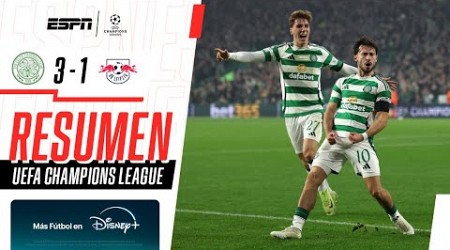 LOS CELTS GANARON EN GLASGOW Y SE METIERON EN ZONA DE CLASIFICACIÓN | Celtic 3-1 Leipzig | RESUMEN