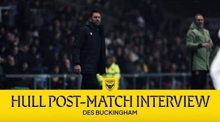 Des Buckingham Reacts To Oxford United&#39;s Win Against Hull City