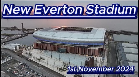 New Everton Fc Stadium - Bramley Moore Dock -1st November - close to the finish line