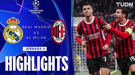 HIGHLIGHTS - Real Madrid vs Milan | UEFA Champions League 24/25 | TUDN