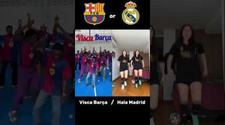 Visca Barça VS Hala Madrid #football #realmadrid #barcelona #halamadrid #viscabarsa #trend