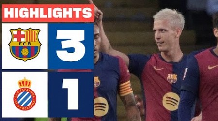 FC BARCELONA 3 - 1 RCD ESPANYOL I RESUMEN LALIGA EA SPORTS