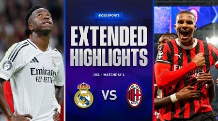 Real Madrid vs. AC Milan: Extended Highlights | UCL League Phase MD 4 | CBS Sports Golazo