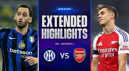 Inter vs. Arsenal: Extended Highlights | UCL League Phase MD 4 | CBS Sports Golazo