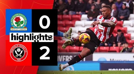 Blackburn Rovers 0-2 Sheffield United | EFL Championship highlights