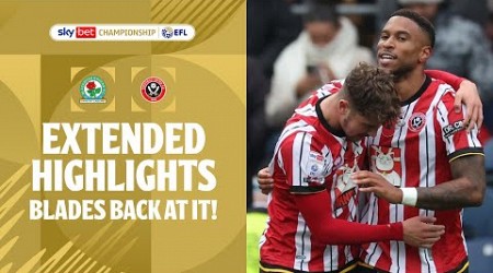 BLADES BACK! | Blackburn Rovers v Sheffield United extended highlights