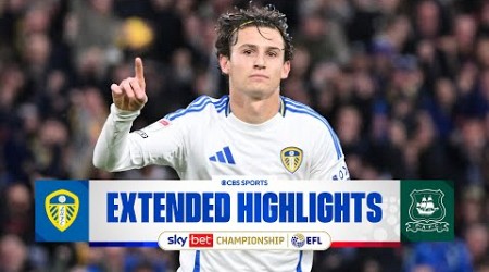 Leeds United vs. Plymouth Argyle: Extended Highlights | EFL Championship | CBS Sports Golazo