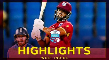 Evin Lewis Smashes 94 &amp; Motie Takes 4-Fer | Highlights | West Indies v England | 1st CG United ODI