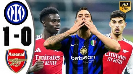 Inter Milan vs Arsenal 1-0 Highlights &amp; All Goals 2024 HD