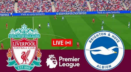 [LIVE] Liverpool vs Brighton Hove Albion Premier League 24/25 Full Match - Video Game Simulation