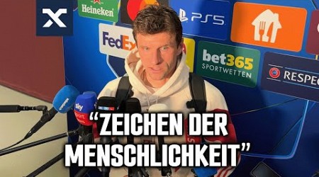 Thomas Müller über die stillen Bayern-Fans aufgrund eines Notfalls | FC Bayern 1:0 Benfica