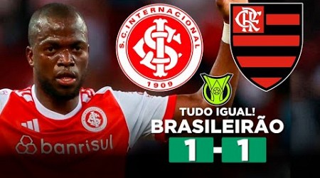 INTER E FLAMENGO FICAM NO EMPATE EM JOGO ATRASADO DO BRASILEIRÃO! INTERNACIONAL 1 x 1 FLAMENGO