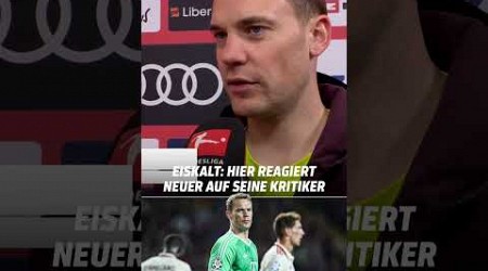 Kritik für seine Leistungen zuletzt? Nicht mit Manuel Neuer!