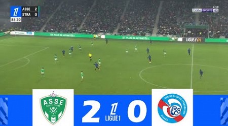 AS Saint-Étienne contre RC Strasbourg [2-0] | Ligue 1 2024/25 | Résumé de Match !