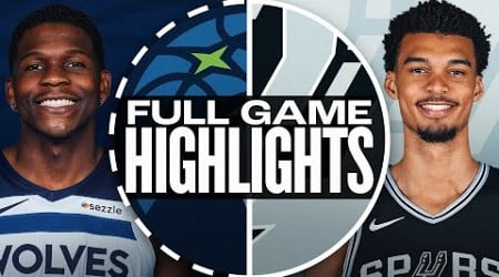 TIMBERWOLVES at SPURS | FULL GAME HIGHLIGHTS | November 2, 2024