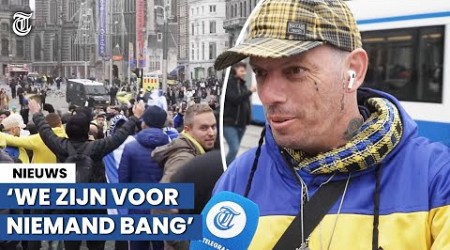 Israëlische voetbalfan in Amsterdam: &#39;Kan me geen reet schelen!&#39;