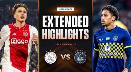 Ajax vs. Maccabi Tel-Aviv: Extended Highlights | UEL League Phase MD 4 | CBS Sports Golazo - Europe