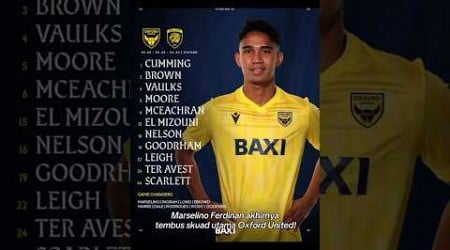 Marselino Ferdinan Tembus Skuad Utama Oxford United 