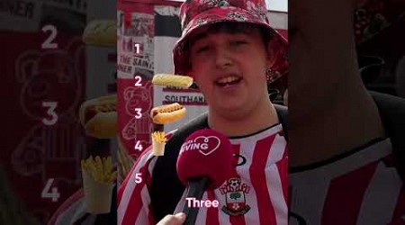 Southampton fan blind ranks matchday food! 