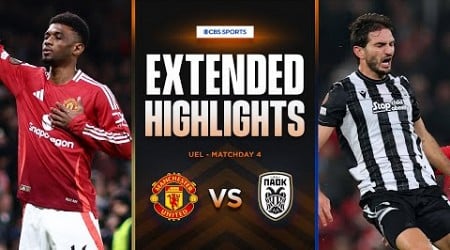 Manchester United vs. PAOK: Extended Highlights | UEL League Phase MD 4 | CBS Sports Golazo - Europe