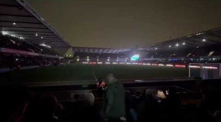 Millwall Light Show #Millwall #Leeds