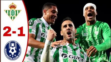 Real Betis vs NK Celje (2-1), All Goals Results/Extended Highlights-2024 Juanmi Goal, Natan Goal..