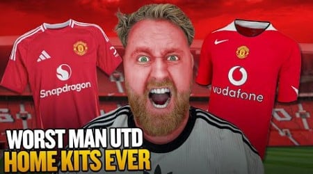 TOP 5 WORST MAN UTD HOME KITS EVER!! 