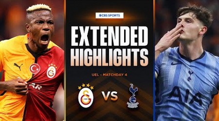 Galatasaray vs. Tottenham: Extended Highlights | UEL League Phase MD 4 | CBS Sports Golazo