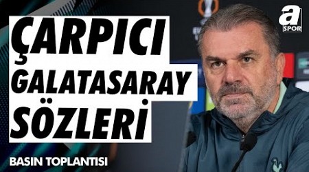 Galatasaray 3-2 Tottenham Angelos Postecoglou Maç Sonu Basın Toplantısı / A Spor / Avrupa Ligi Özel