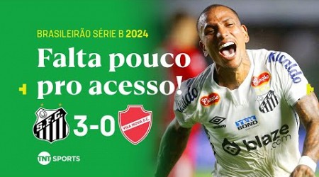 COM GOLAÇO DE OTERO, SANTOS PRATICAMENTE GARANTE O RETORNO PARA A SÉRIE A! SANTOS 3X0 VILA NOVA