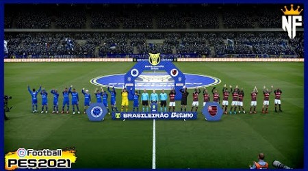 CRUZEIRO X FLAMENGO | Brasileirão Série A 2024 ⚽ Gameplay Simulação PES 2021