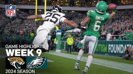 Jacksonville Jaguars vs. Philadelphia Eagles Game Highlights | NFL 2024 Season Week 9